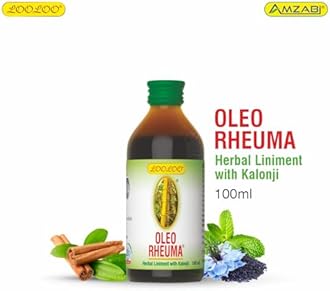 LooLoo Oleo Rheuma Herbal Liniment |Kalonji, Cinnamon, Clove, Mint & Mustard Oil (100ml)