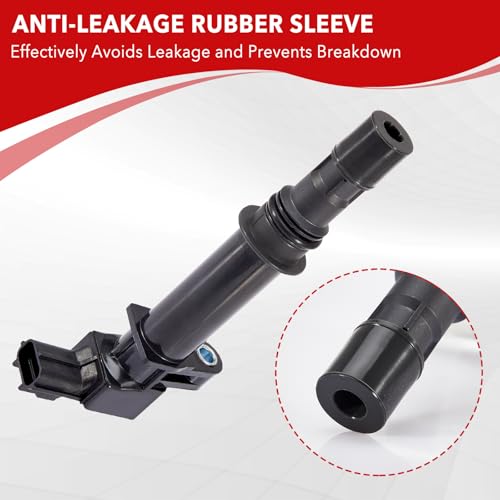 Pindex 6 Pack Ignition Coil Pack UF270 UF297 and Spark Plug 4504 PK20TT Compatible with 02-08 Dodge Dakota Durango Nitro Ram 1500 Jeep Commander Grand Cherokee Liberty 3.7L V6 by Pindex - Used condition - Image 6