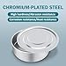 LVDALAB Chromium Steel Lab Sieves Pan with Lid, 4inch(10cm) Economy Standard Analysis Sample Test Sieves for Industrial Laboratory Homes