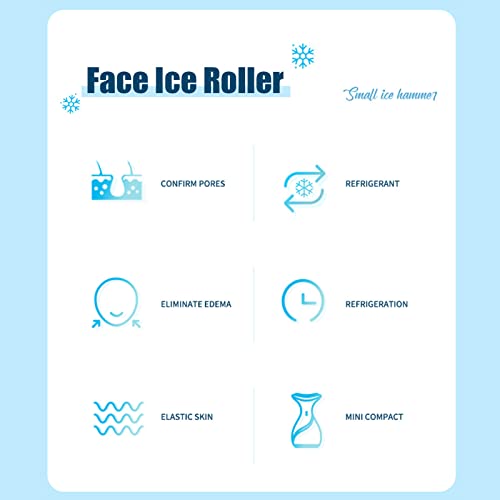 Rolo de Gelo Facial Multifuncional Massagem Facial Poros Limpos Cuidados Com a Pele Refrigeração Ins