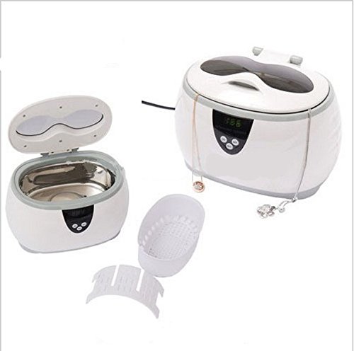 Nettoyeur à ultrasons Gowe 600 ml blanc : mini appareil digital pour bijoux