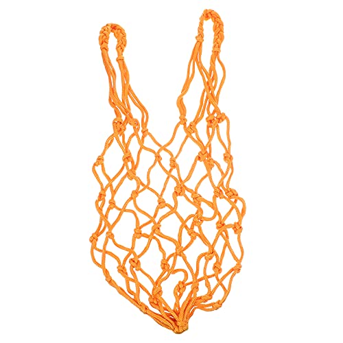 ULTECHNOVO Chicken Vegetable String Bag Hanging Cabbage Feeder Poultry Fruit Holder Treat Feeding Tool for Hens Chicken Coop Hen Goose Duck Large Birds Yellow