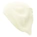 AN Beret Beanie Hat for Women Fashion Light Weight Knit Solid Color (One Size, Off White)
