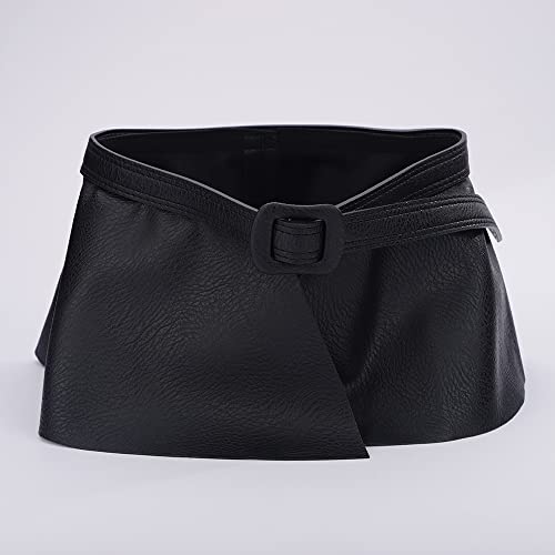 Jumwrit Pu Leather Waist Belt Fashion Dress Belt for Women Adjustable Skirt Belt with Buckle Elegant Wrap Wide Cinch for Dress Solid Color Corset Belt Waistband(Style 3)3