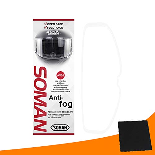Braveking Film Antibuée pour Casque De Moto Patch De Lentille De Casque De Moto Anti-Éblouissement Résistant Aux UV,Antifogpatch Cover