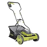 Sun Joe Cordless Electric Push Lawn Mower with 11.9-Gal Bag, 15-Inch Cutting Width, 360W Motor - Heavy-Duty Yard Trimmer for Gardening Care and Maintenance, IONMAX 24V-CRLM15