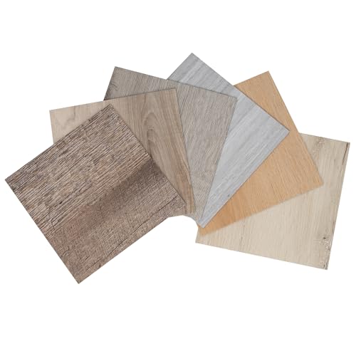 ACCOR HOME Peel and Stick Floor Tile, 6 Tiles 6