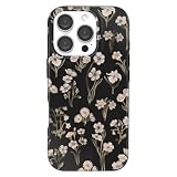 VELVET CAVIAR for iPhone 16 Pro Case - Compatible with MagSafe [10ft Drop Tested] - Protective Designer Cases - Nightbloom Gold Chrome Floral
