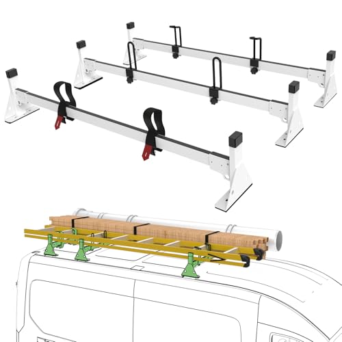 StarONE 54" Van Ladder Rack,Van Roof Rack Fit for 2015-On