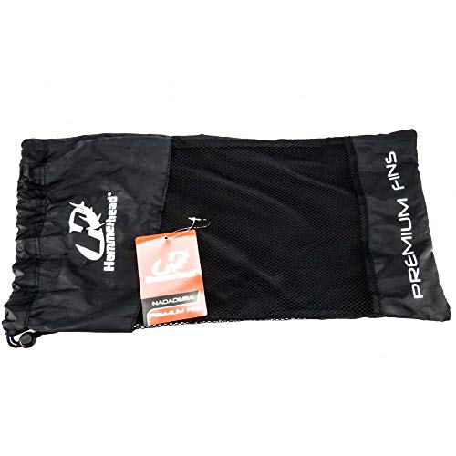 NADADEIRA HAMMERHEAD SILICONE PREMIUM FINS PRETO VERMELHO Tamanho: PP