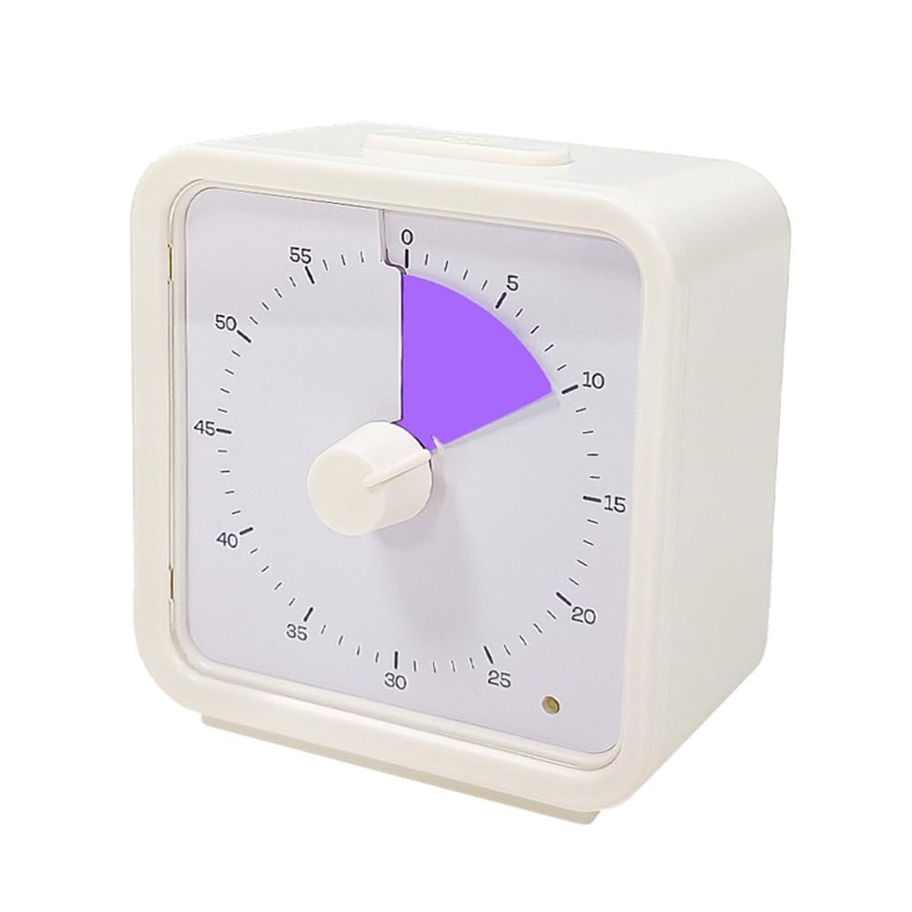 CTRLZS 60-Minute Visual Timer for Kids, Study Classroom Timer, Pomodoro Timer with Silent Operation