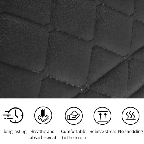 Image of JOYCOURT 2PCS Universal Car Seatbelt Pad Cover, Long Crystal Velvet Shoulder Cover Kit for Adults and Children, Helps Avoid Friction on Shoulder and Neck, Fits All Cars and Packs