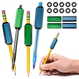 4 Stück Stift oder Bleistift Gewichte | Handschrifthilfe für Kinder, ältere Menschen oder besondere Bedürfnisse Hilft bei Penmanship-Problemen aufgrund von Autismus, Zittern, Griffkraft oder