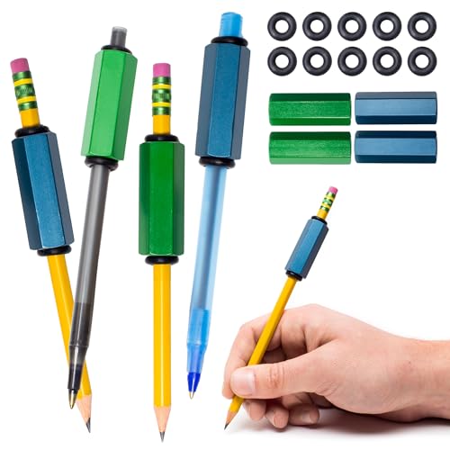 Pack of 4 Pen or Pencil Weights | Handwriting Aid for Children, Elderly, or...
