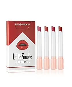 Emirde 4 Colors Matte Cigarette Lipstick Pack Set Tube Nude Red Lips Long Lasting Waterproof Liquid Lipstick Women Make up Velvet Cosmetic Lipsticks B