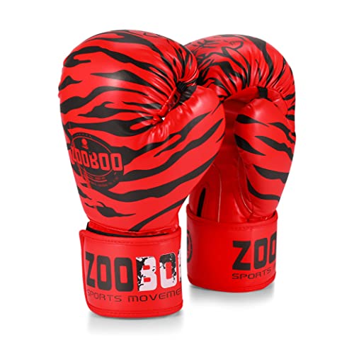 Flexzion Boxing Gloves - Tiger Red Durable Padded Boxing Gloves For Men And Women - 10 Oz Boxing Gloves For Training Boxing Kick Boxing Muay Thai Mma - Heavy Bag Boxing Training Gloves #TOP29