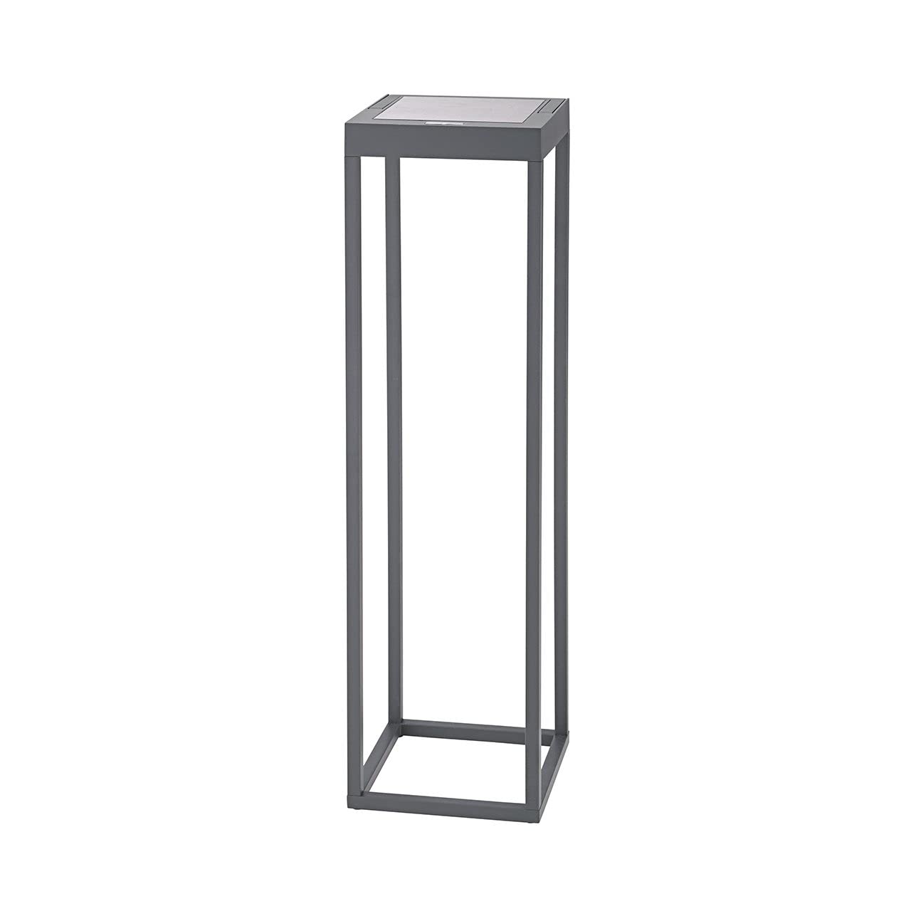 SIGOR Numove - Solar LED Akku-Gartenleuchte Indoor & Outdoor, Höhe 52,5 cm, aufladbar mit USB-C, 12 h Leuchtdauer, anthrazit