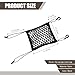 Dogary 1 PC Dog Car Net Barrier, Pet Anti-collision Protection Barrier, Multifunctional Car Divider, Retractable Double-layer Mesh Storage Bag, Easy to Install, Suitable for Most Cars (Black)