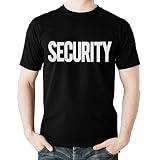 fresh tees Security T-Shirt 2 Sided Front Back Print | Event Safety Guard Staff | Graphic Tee for Me