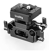 SMALLRIG Universal Base Plate with 15mm Rod Rail Clamp, Mounting ...