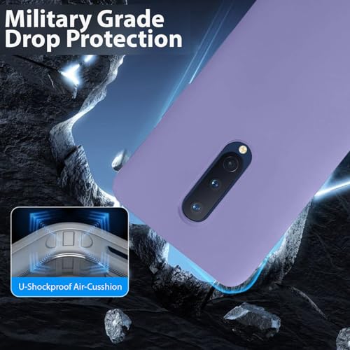 Image of LIRAMARK Liquid Silicone Soft Back Cover Case for OnePlus 8 /1+8 (Lavender)