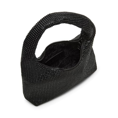 Steve Madden Teddie Rhinestone Hobo with Bear Hang Off, Black4