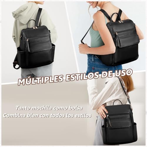La mejor comparación de Bolsas Backpack para Dama que puedes comprar esta semana. 11 Bolsas Backpack para Dama marca Lubardy (2)