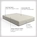 AllerEase 100% Organically Grown Cotton Top Waterproof Mattress Pad Twin Size Plush Hypoallergenic Fill Allergy Defense Fabric Machine Washable Stretch Sidewalls Fitted Mattress Cover Topper (White)