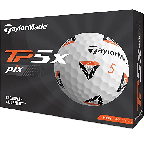 Taylormade 2021 Tp5X Pix 2.0 Golf Balls White #TOP1