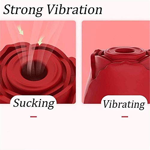 image for Lover Rose Flower Vabator Couple Toys, Ring Suction Throttle Vibrartor