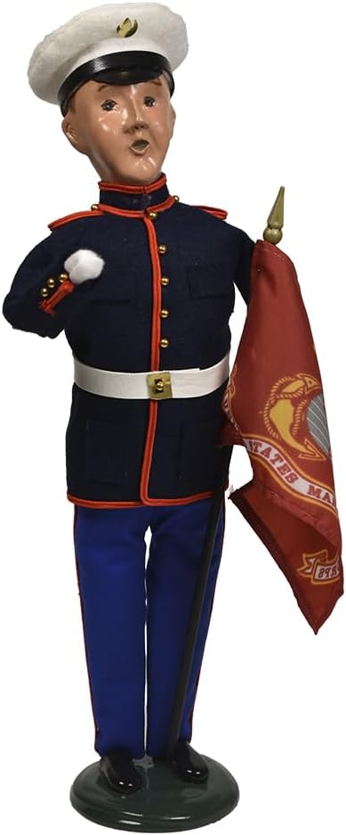 Byers' Choice Marine Man w/Flag 5671 from The Historical Collection