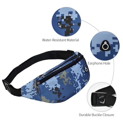 Image of Fanny Packs for Men and Women, Water-Repellent Sports Waist Pack Bag for Travel Hiking Running Hands-free