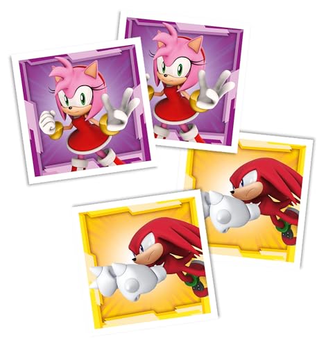 Clementoni Lernspiel Memo Sonic 80 Fliesen - Für Kinder 4-6 Jahre, Hergestellt In Italien 18303