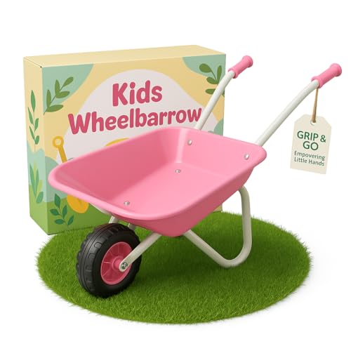 ASC Schubkarre für Neugeborene, Rosa, Silber, Spielzeug, Spiel, Bauernhof,...