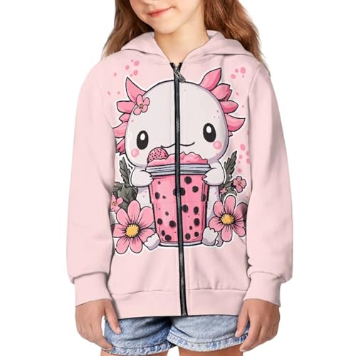 Image of Zipper Hoodie for Kids Full Zip Up Sweatshirt Active Coat Hooded Pullover with Pockets Size 6-16 Boys Girls
