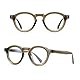 kachawoo Blue Light Blocking Eyeglasses Frame Vintage TR90 Leopard Glasses Blue-ray Eyewears for OL Classic Korean Style Frames (transparent brown frame)