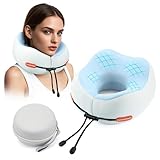 Comphekept Adjustable Travel Neck Pillow with 360° Neck & Head Support | Memory Foam & Ergonomic Design for Young Adults & Slender Necks | Ideal for Airplane, Car, and Office Nap