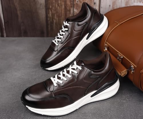 Image of LOUIS STITCH Men's Sneakers Shoes Casual Sneaker for Men Patina Finish Cushion Sole Breathable Inner (SNK-TS)