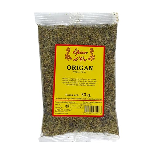 Epice d'or - Origan Entier 50g - Epice d'Or, 100% Naturel, Sans Additifs, Sans Arôme Artificiel, Sans Conservateur