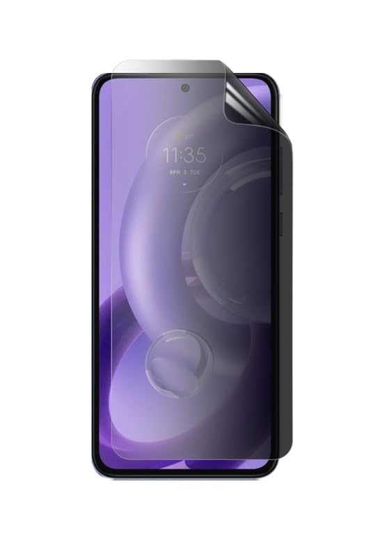 CERAMICSFlexible Tpu Anti-Spy Privacy Screen Protector Designed For Motorola Edge 40 Neo Self Healing Unbreakable Hd Film Black