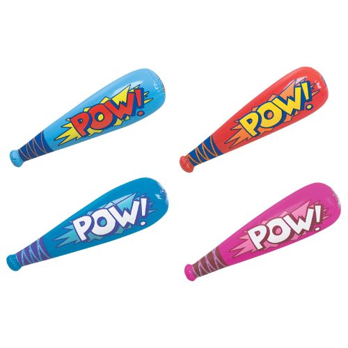 Rhode Island Novelty 20 Inch POW Bat Inflates, One Dozen per Order
