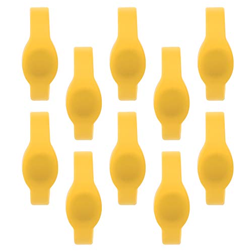 Pulsera de pulsera RFID Tarjeta de control de acceso a prueba de agua para gimnasio de piscina IP68 125kHz 10pcs azul rojo amarillo negro (Amarillo)