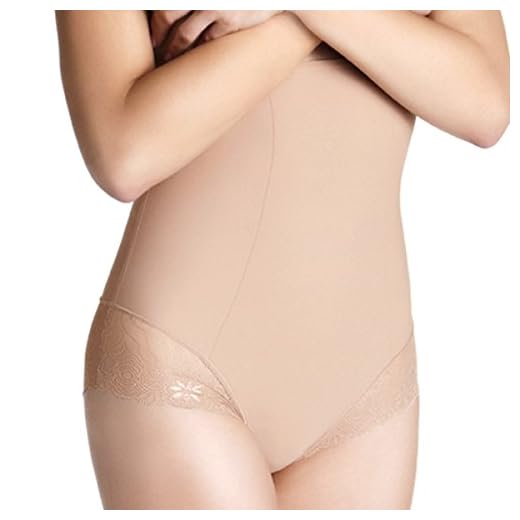 Simone Perele Damen Top Model Body Shaper High Waist Slip, Nude, Small