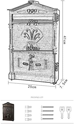 Boîte de sécurité extérieure pour stopper le vol de colis murale 1019 - 3