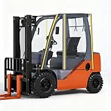 Heavy Duty Forklift Cab Enclosure Cover Universal Size Clear Vinyl Fits Upto 13227 lbs, Fast Delivery