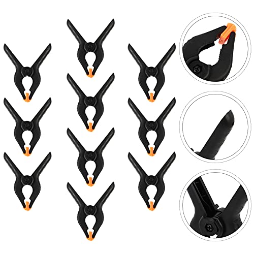 ARTIBETTER 10Pcs Clipes Grampos Backdrop Muslin Fundo Preto Heavy Duty Grampo para Photo Studio Back