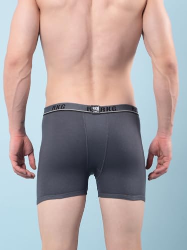 Image of RKG Men's Cotton Trunks Soft & Breathable Innerwear | Comfortable Stretch Fit Everyday Underwear | Durable Elastic Waistband | from Dollar Brand