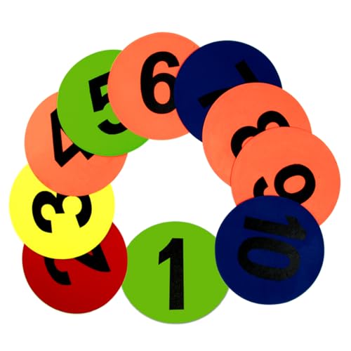 Image of GSi Spot Markers - Non-Slip Non-Toxic Poly Spots - Floor Markers for PE, Sports & Classroom Activities