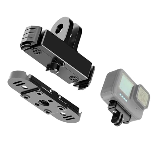 Adaptador de liberación rápida para cámara de acción con sistema de anclaje rápido de 1/4