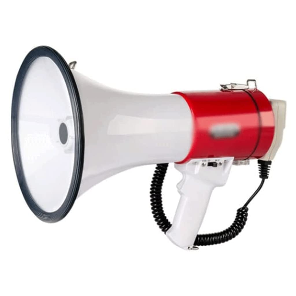 Megáfono, megáfono, megáfonos duraderos con micrófono Desmontable, Altavoz de 50 W, megáfono portátil Recargable, Amplificador de Voz, megáf